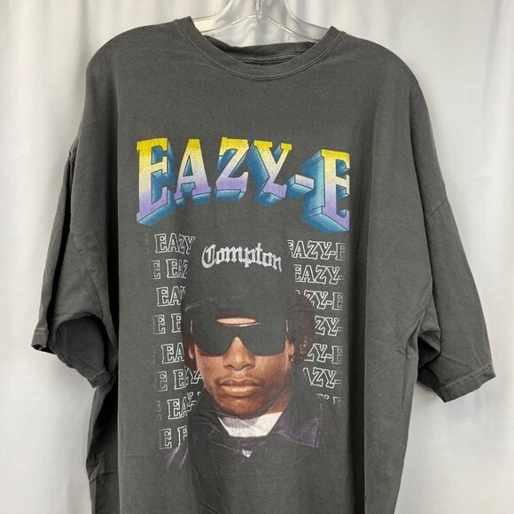 Easy E Men’s Crew Neck Short Sleeve T-Shirt Gray/Multi Size 3XL - Picture 1 of 9